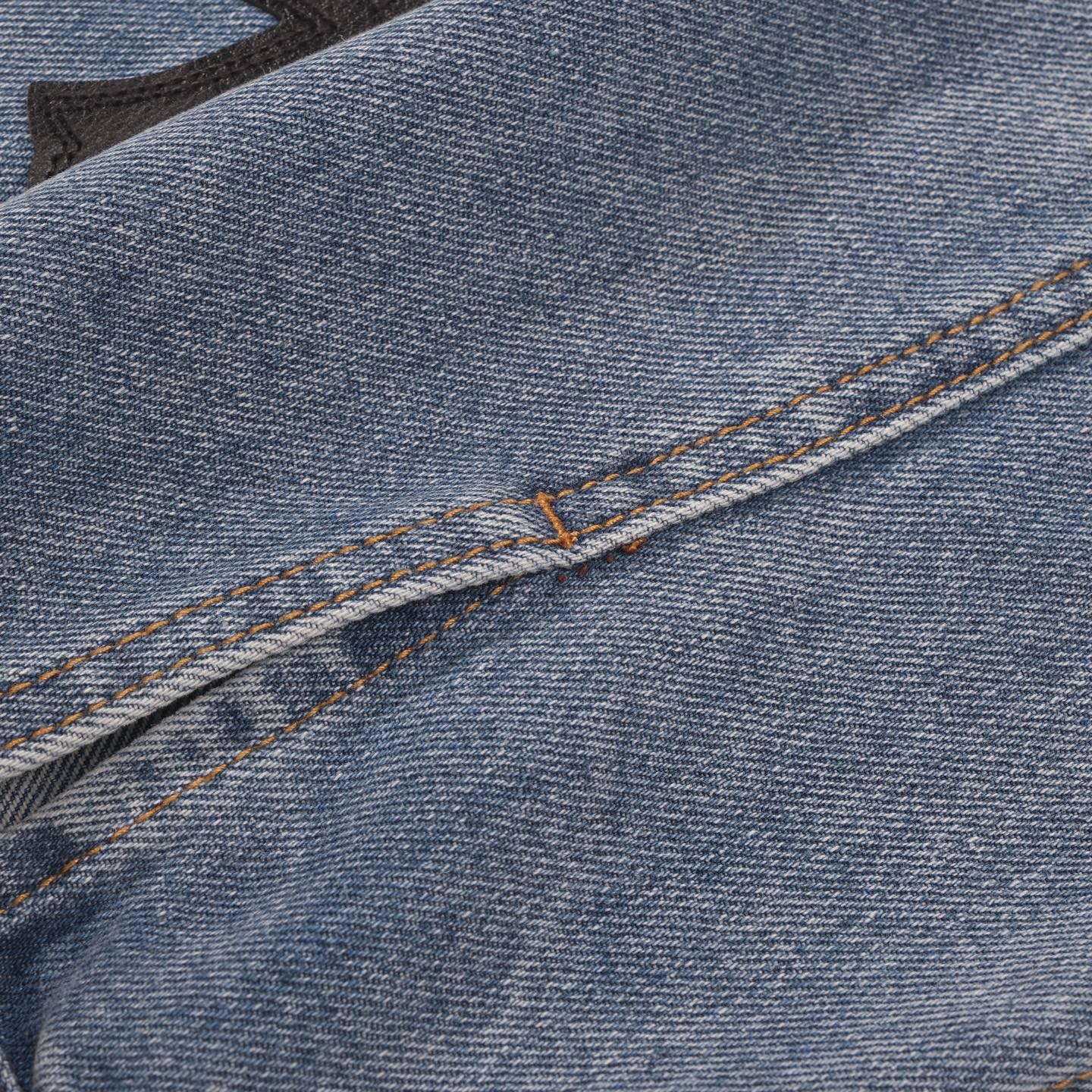 Patchwork Denim Jacket - Vintage Blue Gothic Street Jacket 0789