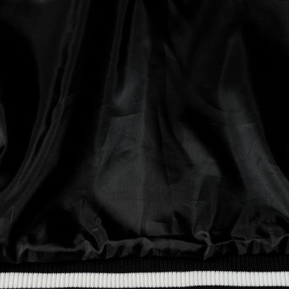 Varsity Jacket - Black White Gothic Baseball Coat 2206