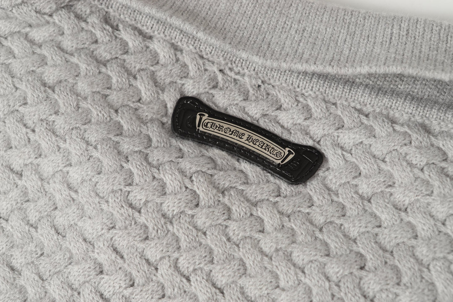 Gothic Cross Knit Cardigan - Black Grey Streetwear Jacket 904