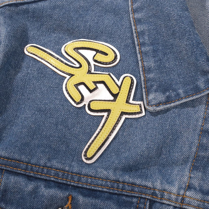 Patchwork Denim Jacket - Vintage Blue Gothic Street Jacket 0789